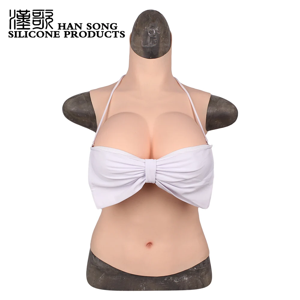 

NEW D Cup Realistic Artificial Boobs Enhancer Crossdresser Breast Forms For Cosplay Half Body Silicone Breast Forms, Nude skin (other color)
