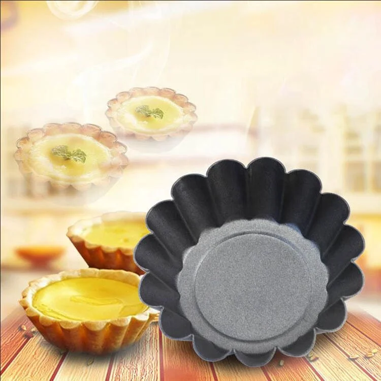 

Non-stick Tart Mold Carbon Steel Mini Tart Pans Cupcake Reusable Egg Tart Tartlet Baking Mold Muffin Cup cake tools baking