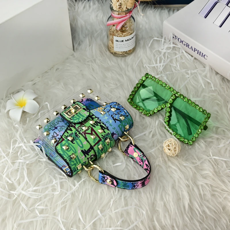

Fashion purse for women crystal glasses set designer bags kid purses cute mini colorful handbags ladies handbags women bags, Customizable