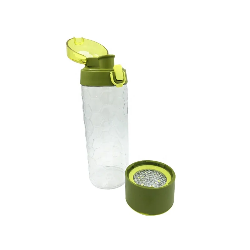 

China Manufacturer High-capacity 600ML LED direct drinking sports water bottles, Transparent