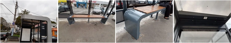 product-Fashion design metal bus stop shelter manufacturer-YEROO-img