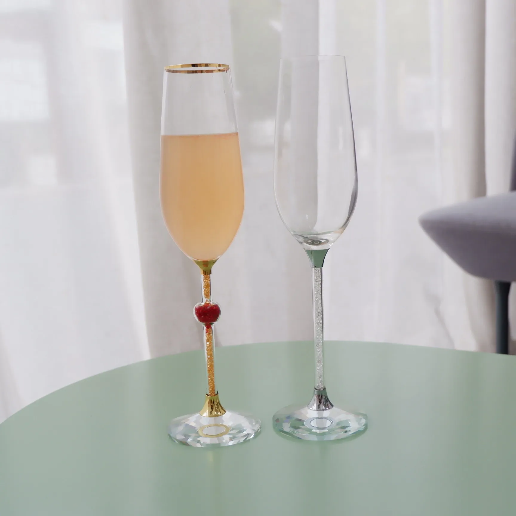 所有行业  餐厨用品  饮具 玻璃 crystal gemstone 24k gold