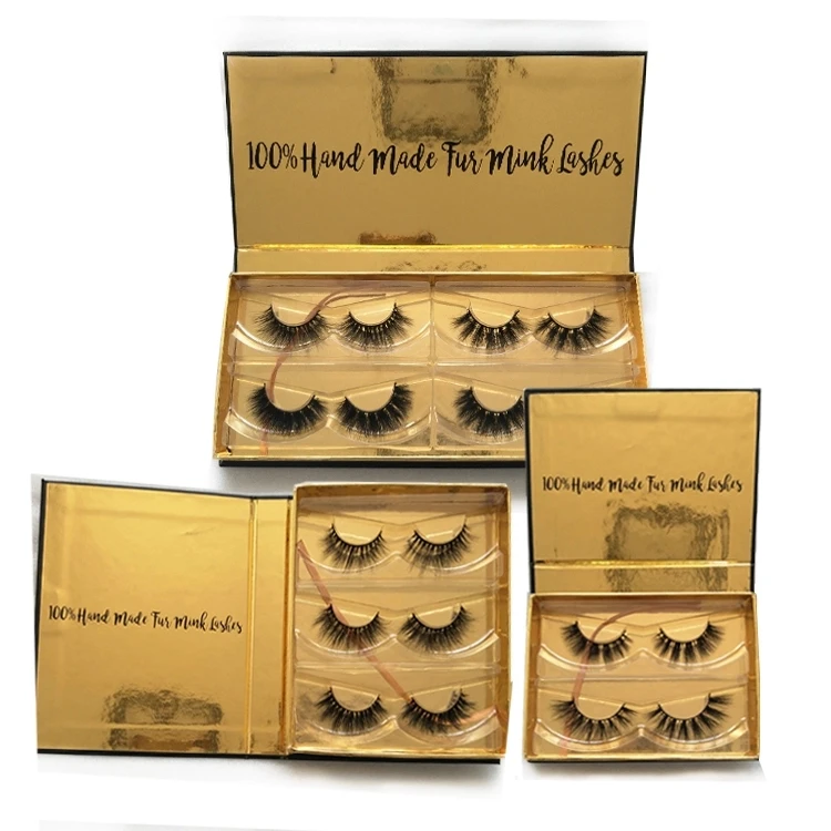 

False Lashes Factory custom eyelash case packaging magnetic mink eyelashes and magnetic lash eyeliner