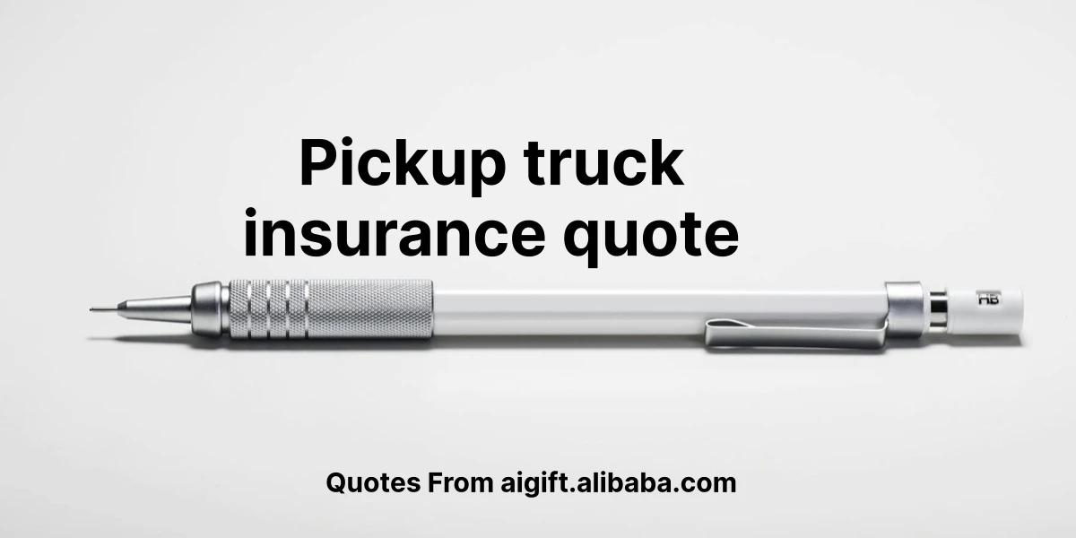 pickup truck insurance quote