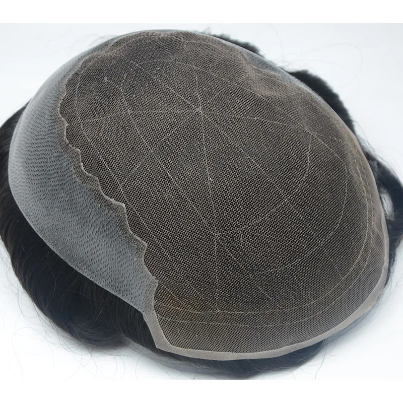 

Q6 type Toupee Human Hair mens toupee lace with pu
