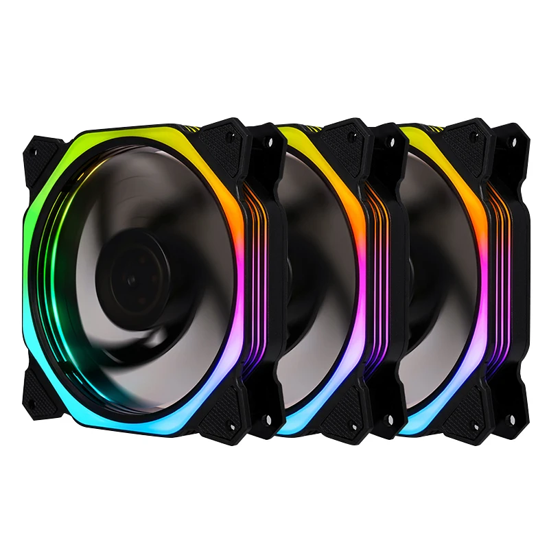 

LOW MOQ Customized Deepcool Ventilador Para PC LED De 120mm Super Silent Cooling Fan For CPU Gamer Case, Rainbow led