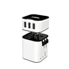 world travel adapter 3usb port output 5v 3.4a indoor use convert plug adapter