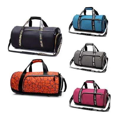 

Custom Oxford Sport Gym Black Garment Duffle Travel Bag for Men