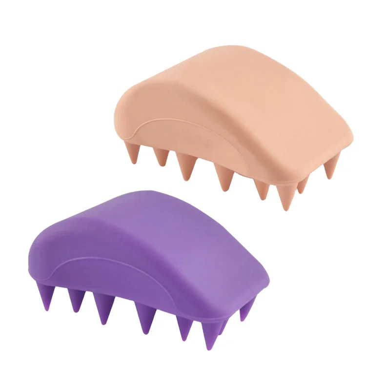 

Ready to ship High Quality Cheap Arch Shaped 100% Silicone Multi Color Easy Hold Soft Scalp Massage Cleansing Hairbrush Shampoo