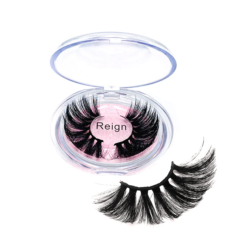 

Private Label fake lashes 25mm 3D Real Mink False Eyelashes