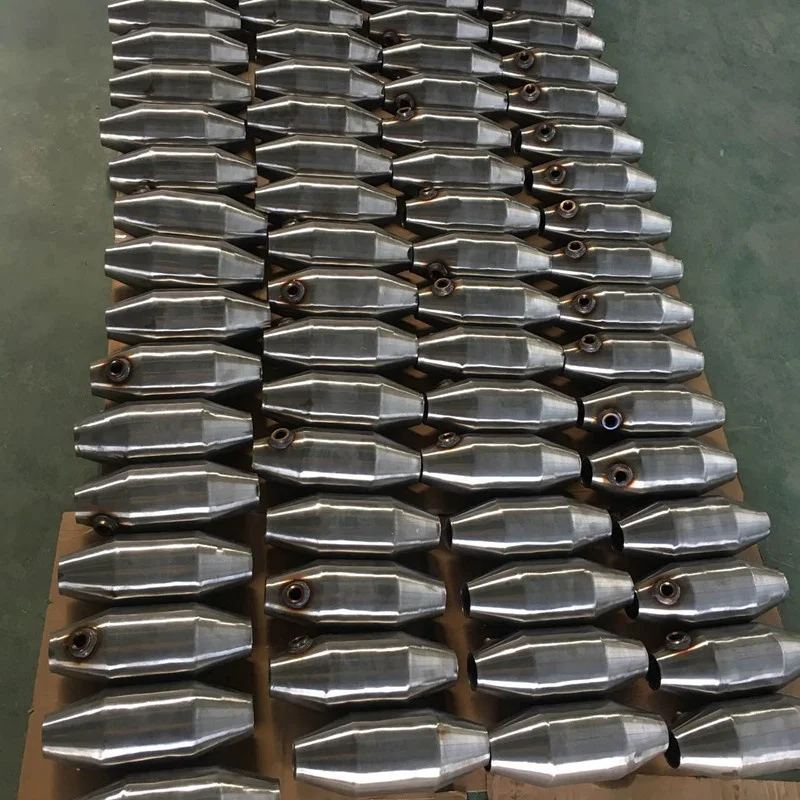 
100 CPSI High Flow Metal Catalyst Catalytic Converter Universal for Racing car Sport Car metal substrate 