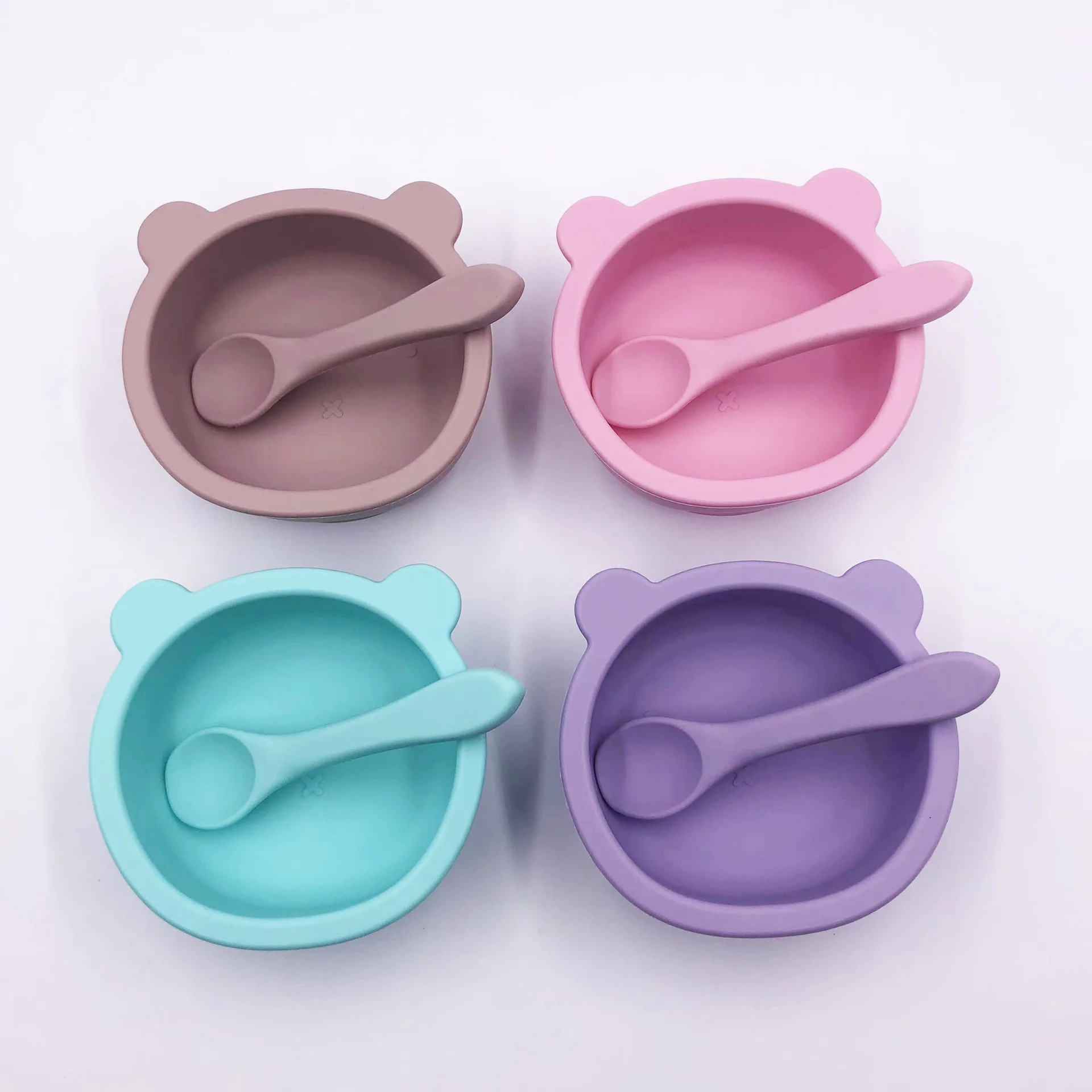 

Silicone Baby Feeding Set Baby Feeding Utensils Silicone Baby Bib Suction Bowl Training Spoons BPA Free ODM OEM Custom Support