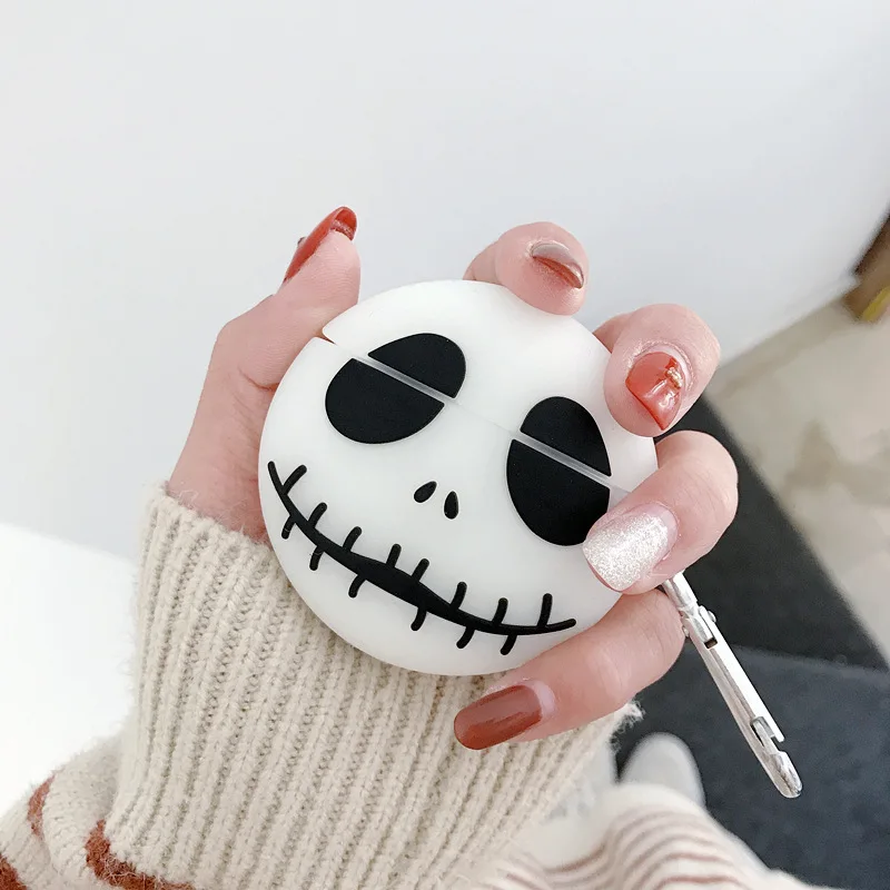 

3D Cartoon Skull Heads For AirPod Cover for Apple Airpods 1 2 Cases