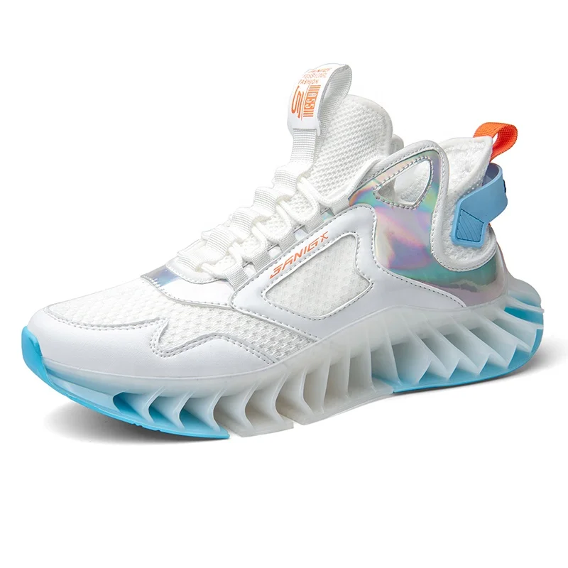 

2021 FLY MESH UPPER shoes casual sports TPU SOLE running sneaker TPU boots man OEM service made in china, White