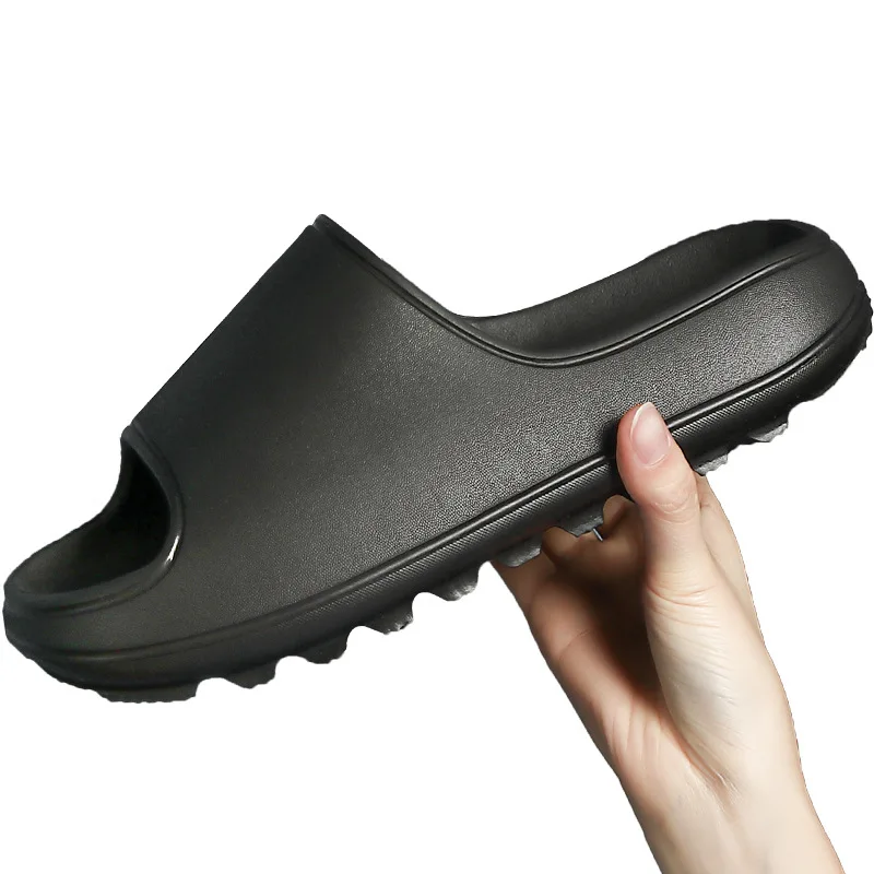 

Super thick soled slippers for men wear out tide summer household anti - web celebrity soft soled yeezy slides for men