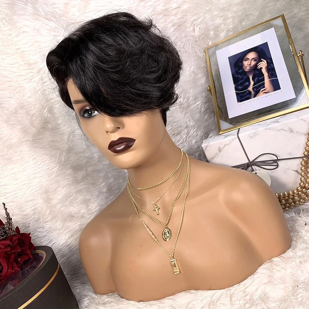 

Skuld Short Wigs Human Hair Lace Front Pixie Cut Human Hair Wigs Cheap Wigs for Black Women Drop Shipping Wholesale