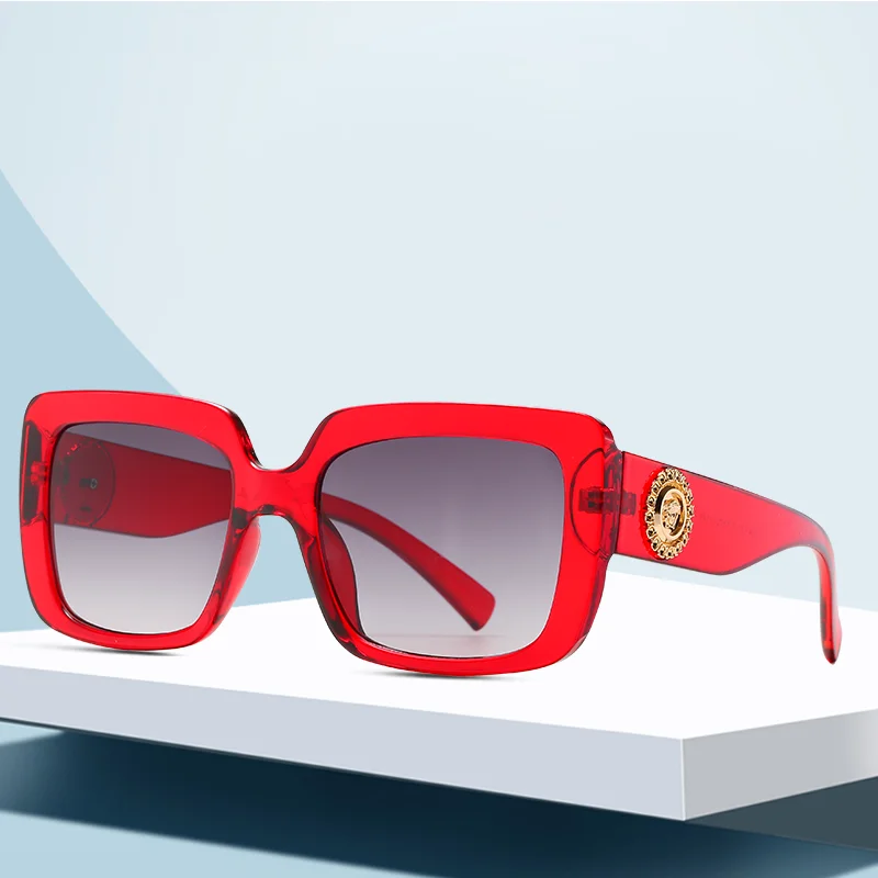 

2021 Oversize head decoration sunglasses fashion driving women sunglasses
