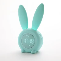 

Creative bunny timing alarm clock sleep with soft light rabbit Led night light