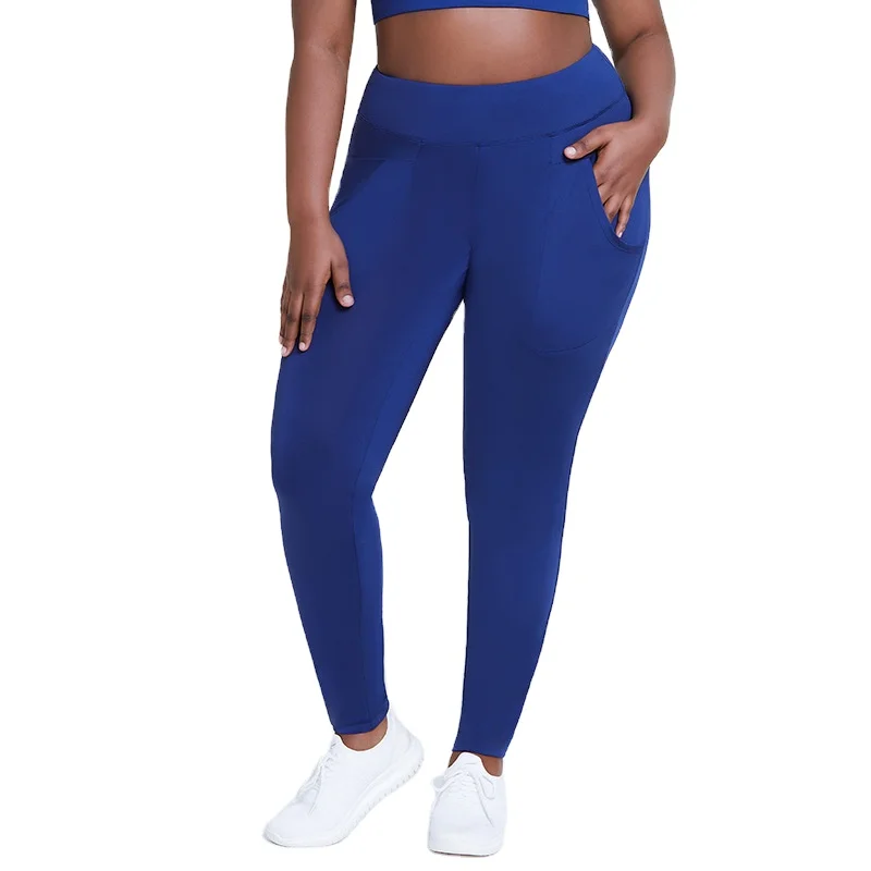 

Women Side Pocket Design Yoga Pants Quick Dry Training Sports Pants