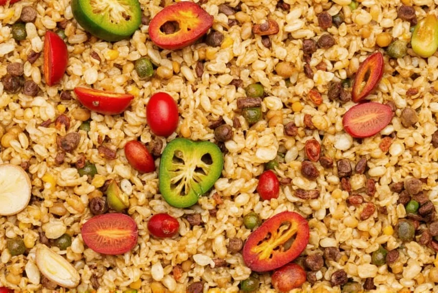 Bowl of mixed jambalaya spices