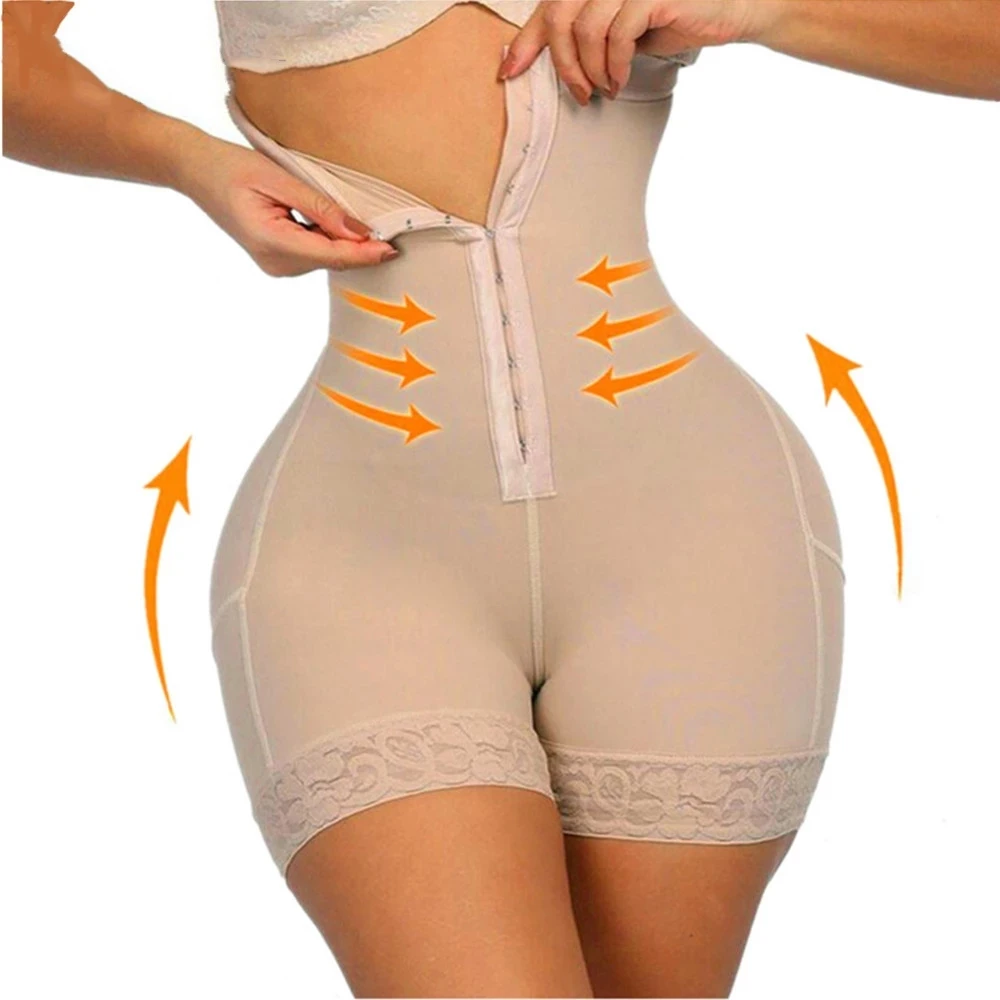 

Women Slim Shapewear Waist Trainer Butt Lifter Hip Body Shaper Tummy Control High Waist Lace Panties, Can be customized