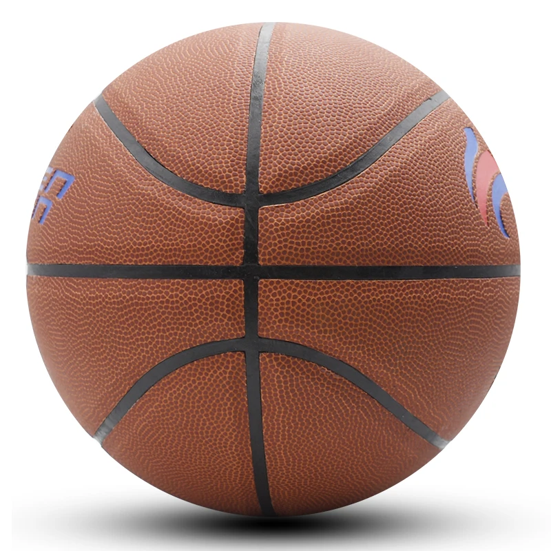 

premium PU thermally bonded basketball official basketball for indoor or outdoor, Brown