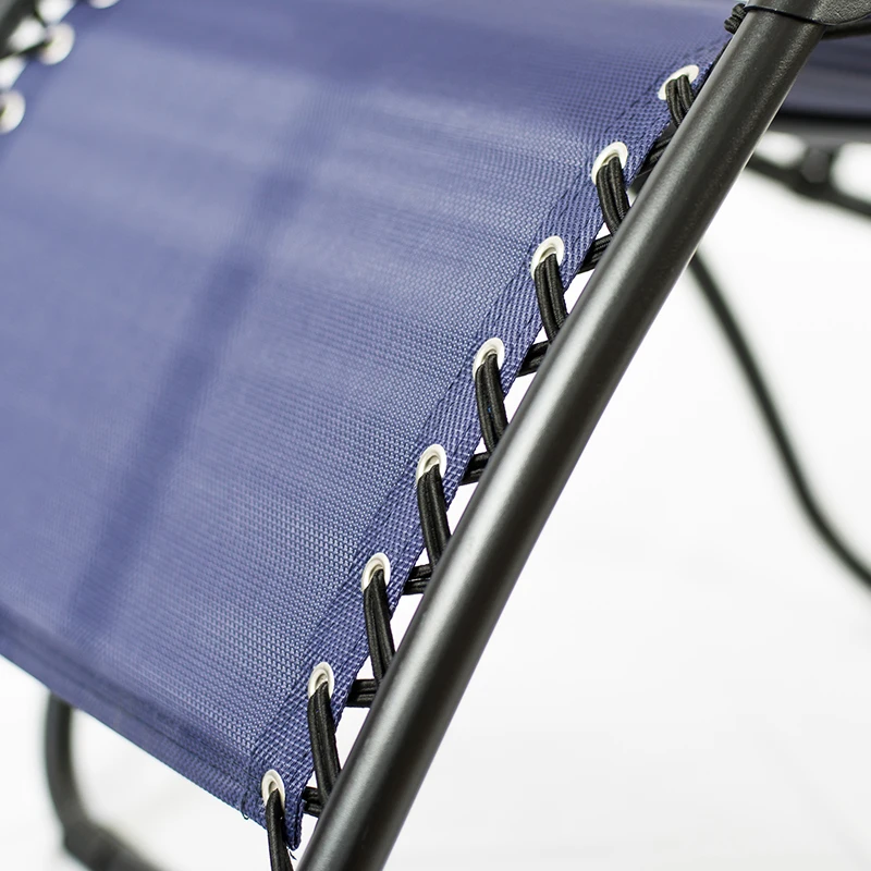 
High Quality Sun Lounge Foldable Beach Chair Zero Gravity Leisure Metal Folding Chairs With Cup Holder 