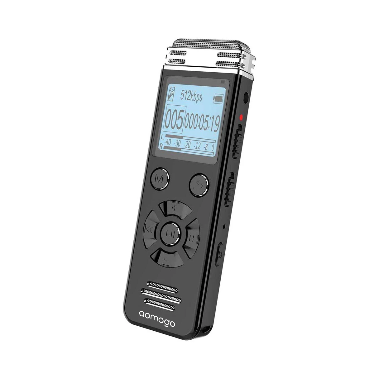 

Aomago MP3 Playback Portable Recording Device Dictaphone 16gb Digital Voice Recorder for Lectures Meetings Interviews
