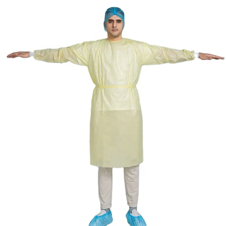 

Disposable isolation gown SMS isolation robe on stock Immediate delivery, Pink, blue, yellow, dark blue, green, dark green and other option.