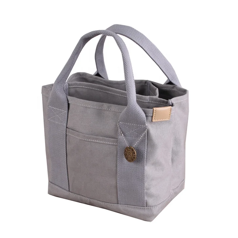 

Eco-Friendly Grey Foldable Tote Bag with Cotton Leather or Cotton Handles, White