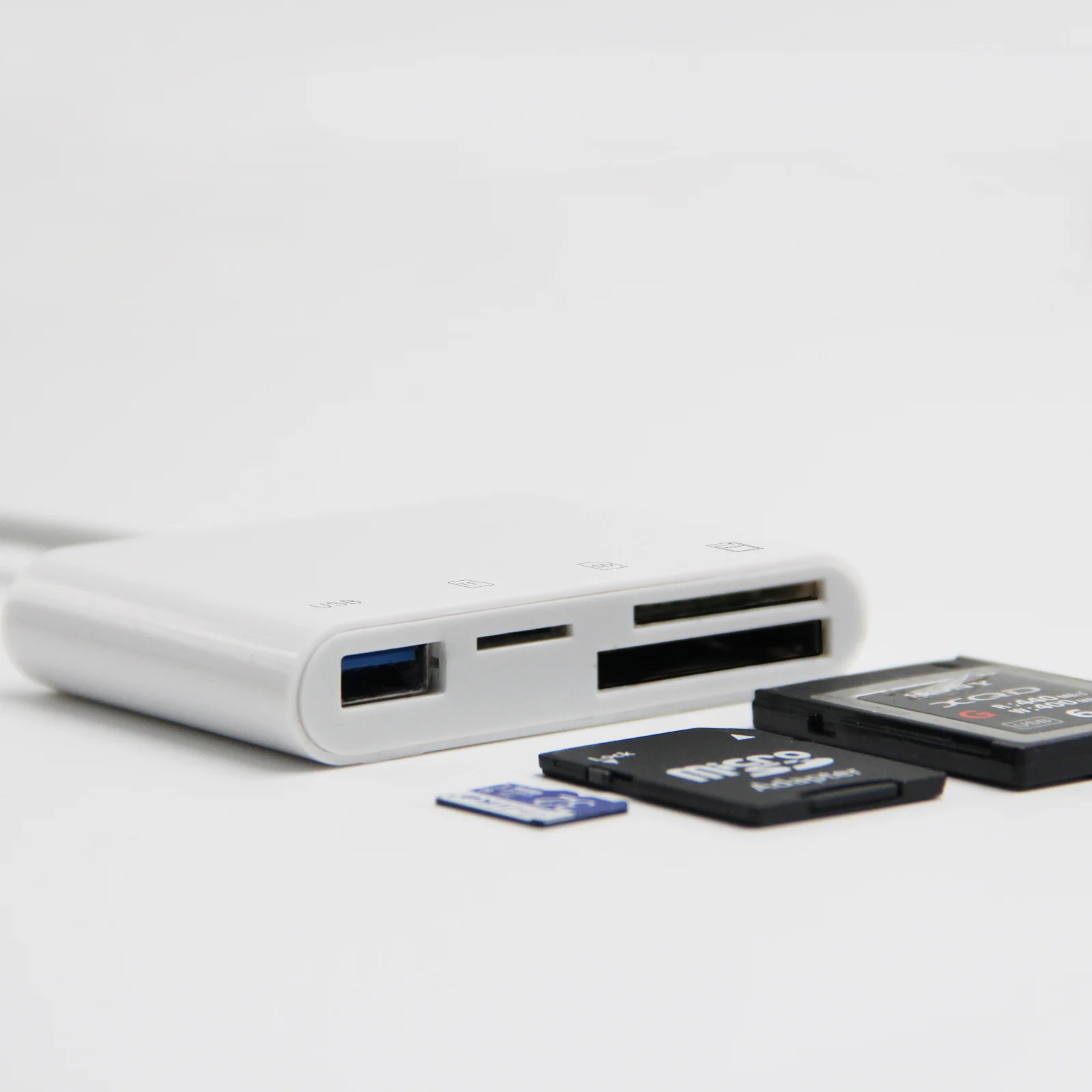 USB 3.0 to Multi slot Flash Memory SD/TF/XQD Card Reader Adapter for Windows/Mac - ANKUX.COM