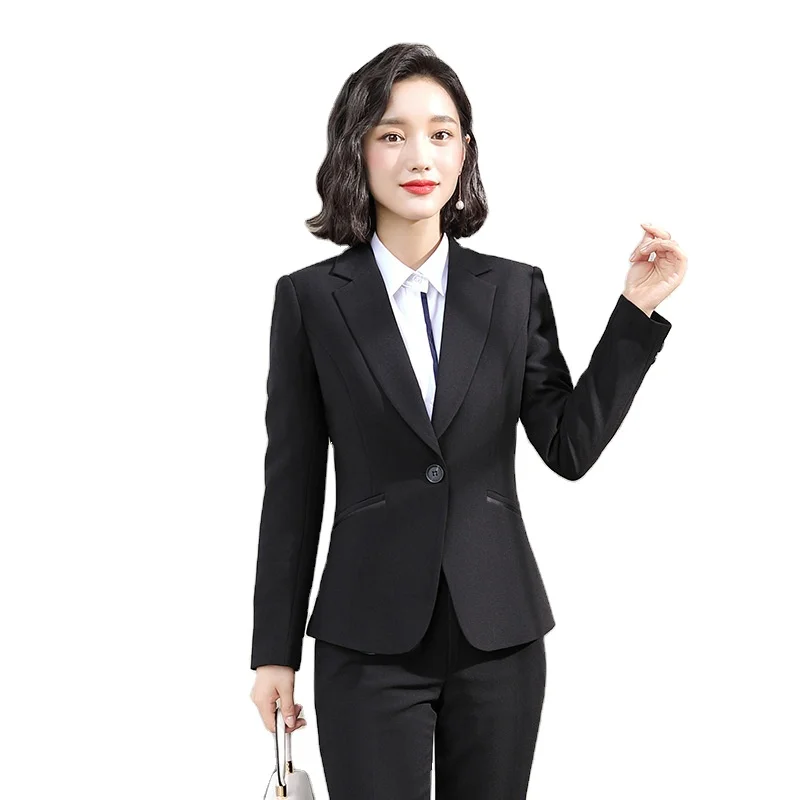 

Fashion Dropship Office Formal 3 Piece Suit Ladies Blazer And Pants Set For Women