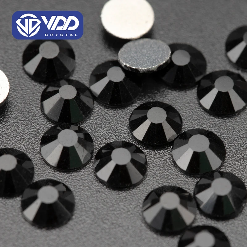 VDD 002 Jet Crystal Non-Hotfix Rhinestones Nail Art Accessories Stones Wedding Dress Decoration Wholesale Nail Stickers Nail Art