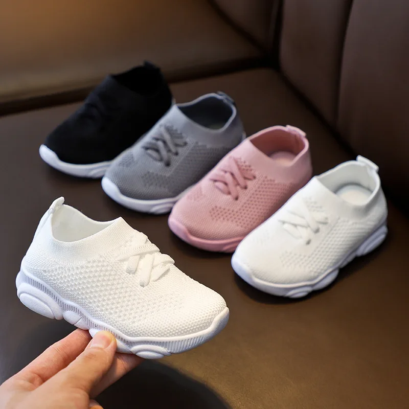 

2021 New Children Sport Run Sneakers Casual Breathable Shoes, Picture color