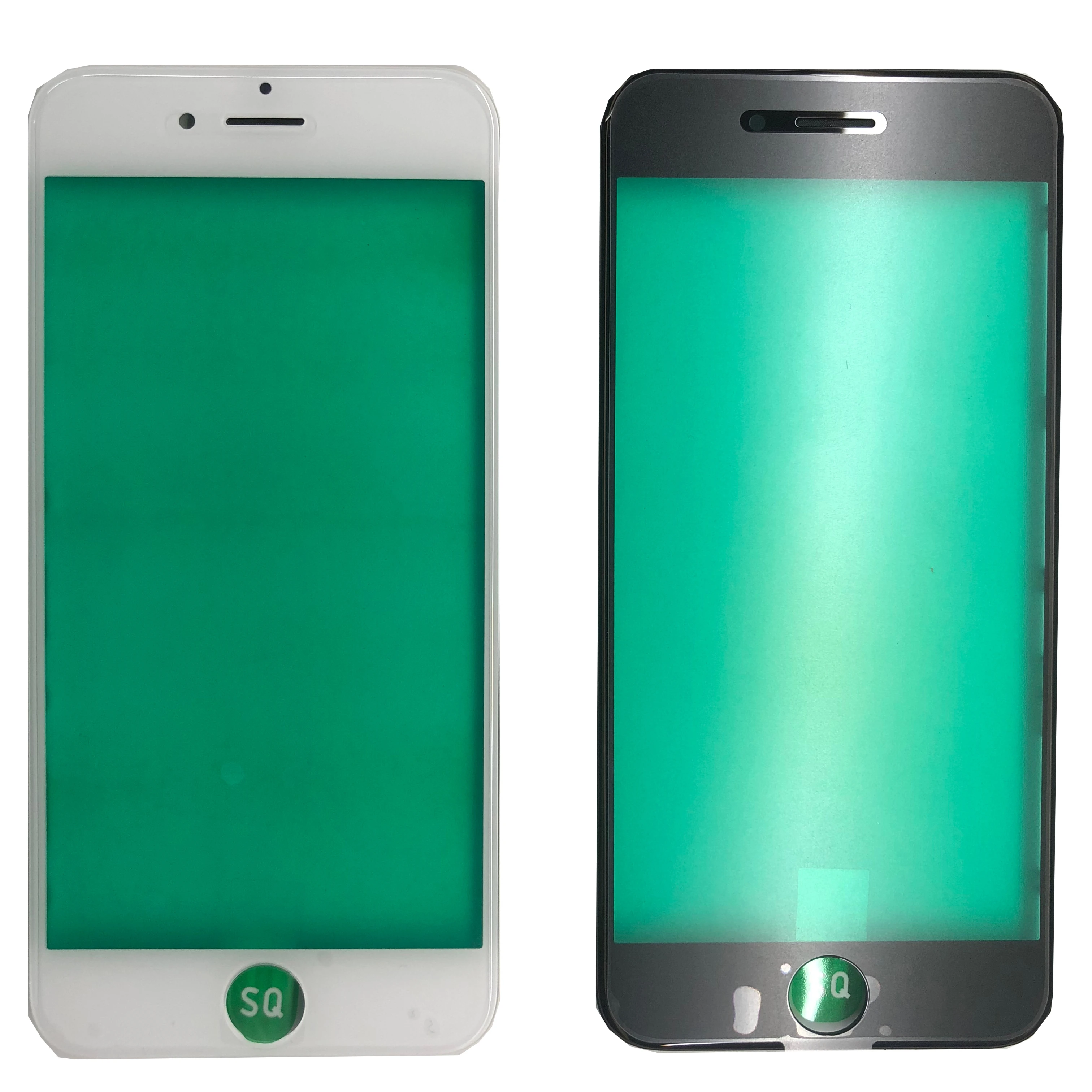 

For iphone glass with frame for iPhone 6 6S X XR XS 11 pro for iphone glass frame oca touch screen 3 in 1, Black white