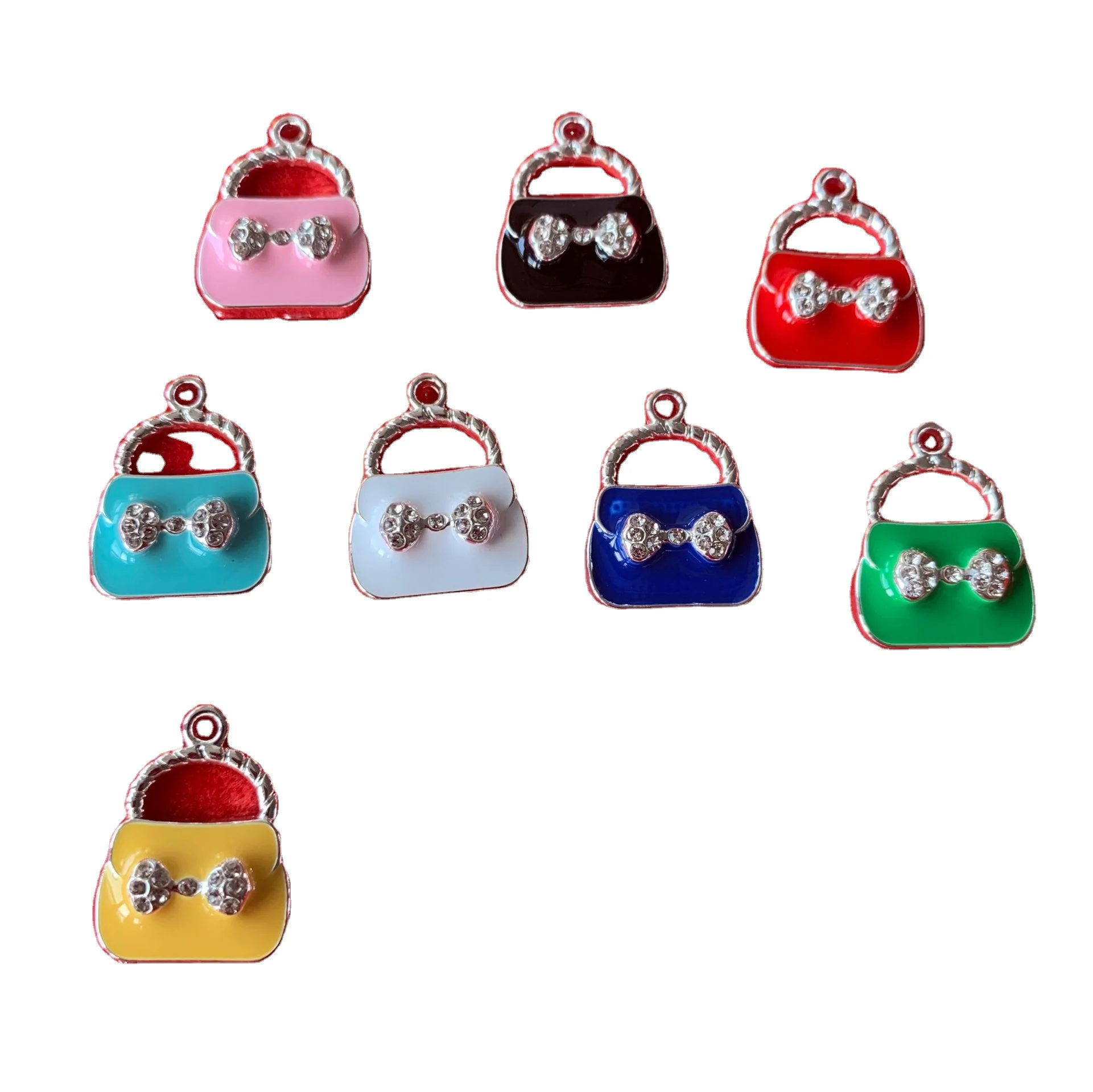 

silver metal lady handbag charms cute color enamel silver purse bag charms various silver bag charms in stocks