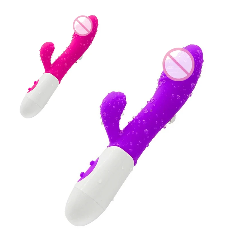 Women G Spot Massager Silicone Realistic Vagina Sex Toy Rabbit Penis Dildo Vibrator