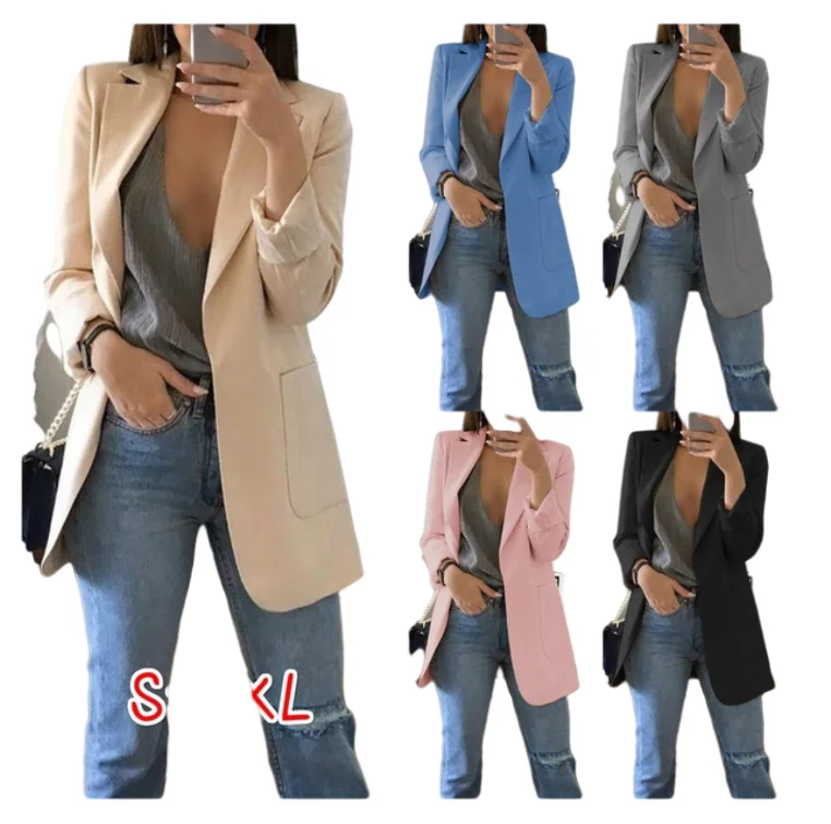 

Oem Custom Fashion 5xl Plus Size Red Formal Blazers And Coats For Women