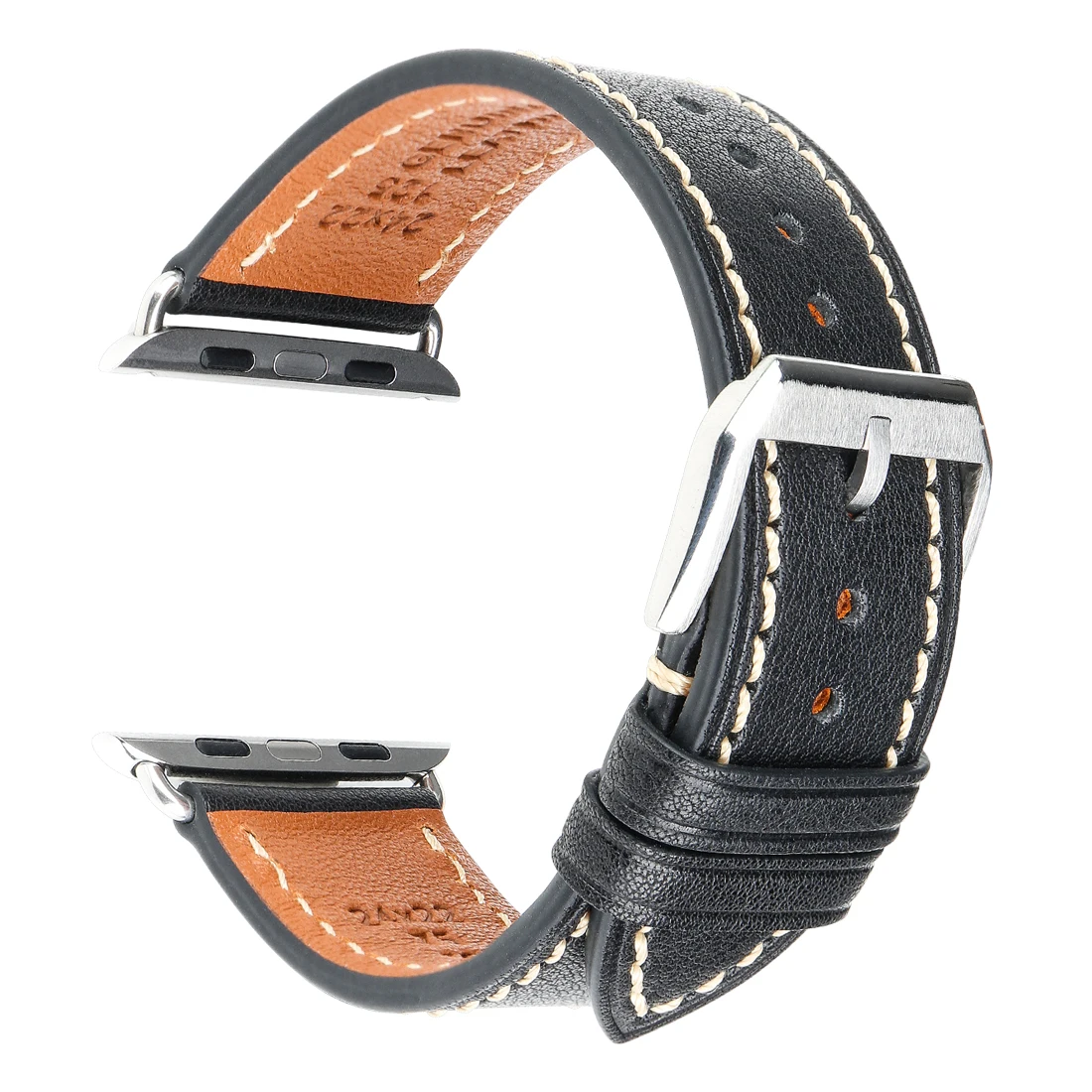 

Custom Logo Vintage Mens Womens Watches Leather Band Luxury Compatible with Designer Apple Watch Strap 38mm 40 42mm 44 Leather