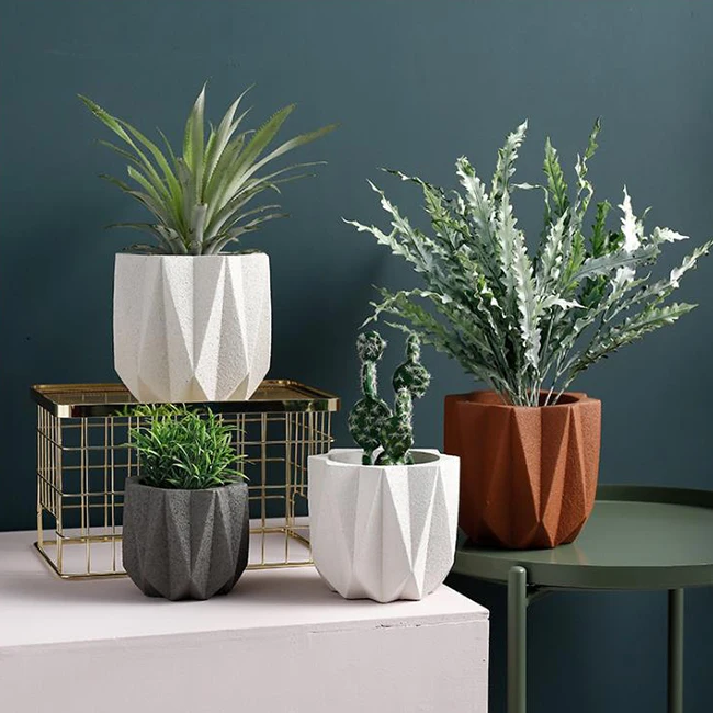 

Joyliving Home Decor Wholesale Outdoor Plants Pots Succulent Concrete Planter Pots Nordic Indoor Cement Flower Pots For Plant