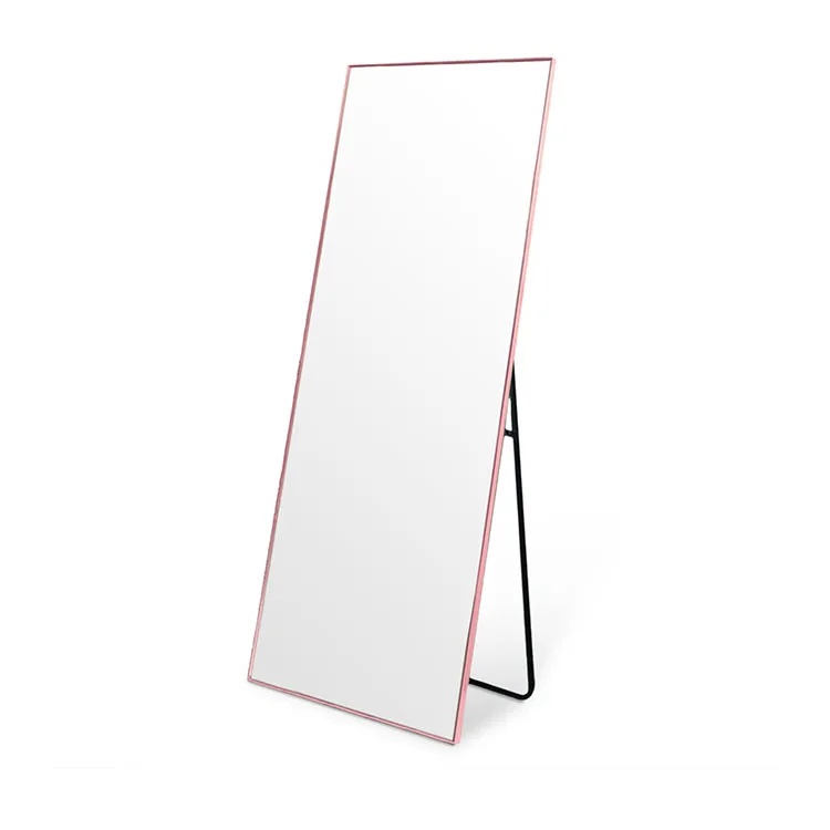 

The New Aluminum Alloy Thin Side Framed Rose Gold Glass Full Length Mirror