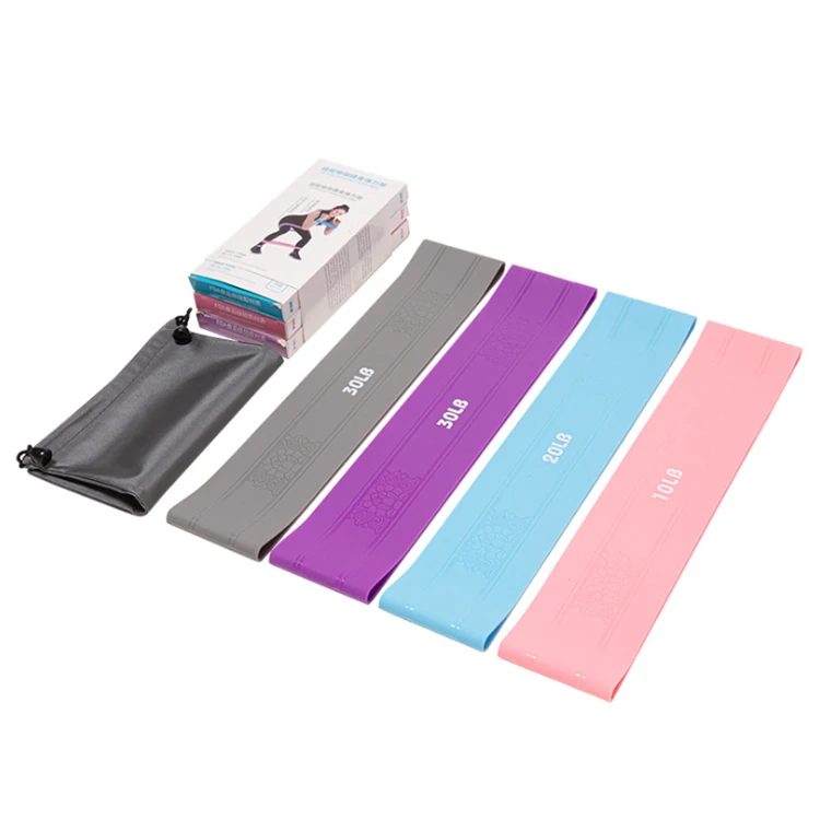 

2020 hot sale thick latex long resistance bands latex for gym, Pink/ blue/green/gray