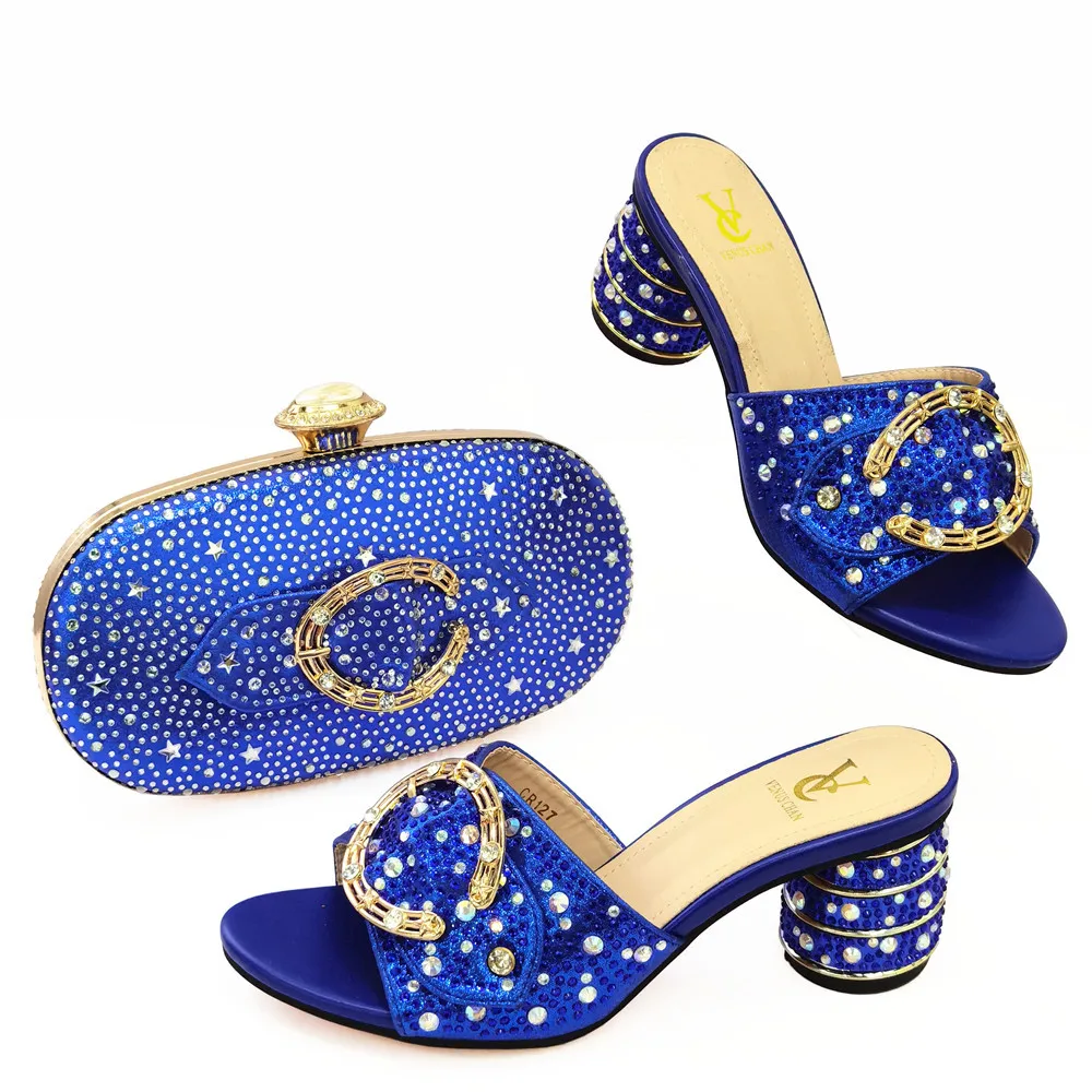 

2021 New Arrival African shoe and bag set for african women Event & Party Supplies B15