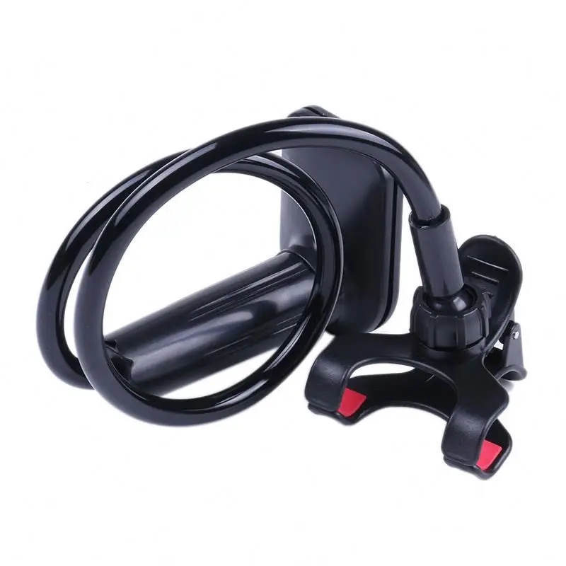 

Portable universal foldable phone holder REKre car phone mount for tablet gps, Black white