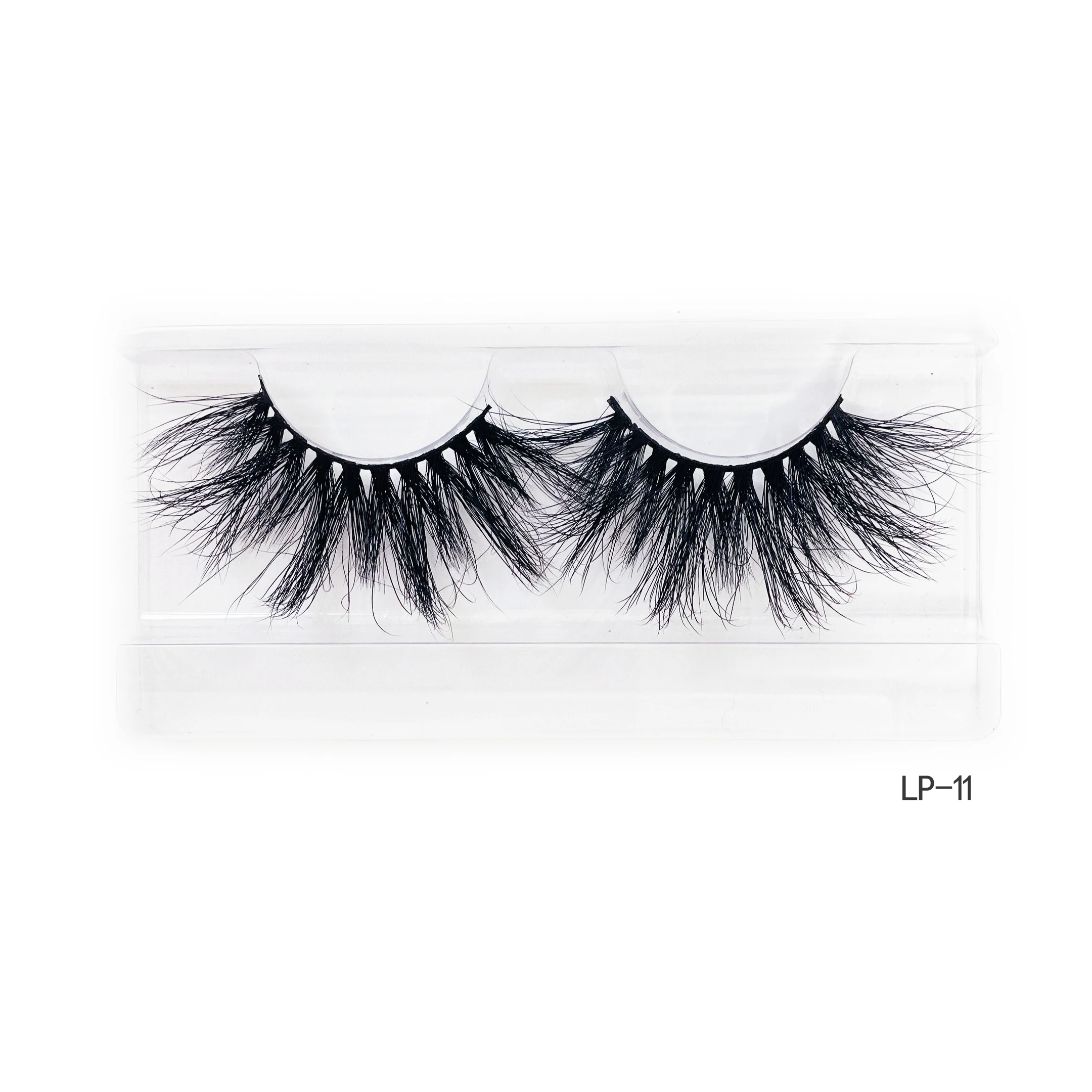 

Eyelash Vendor Wholesale high quality 25mm lashes mink eyelashe, Black color