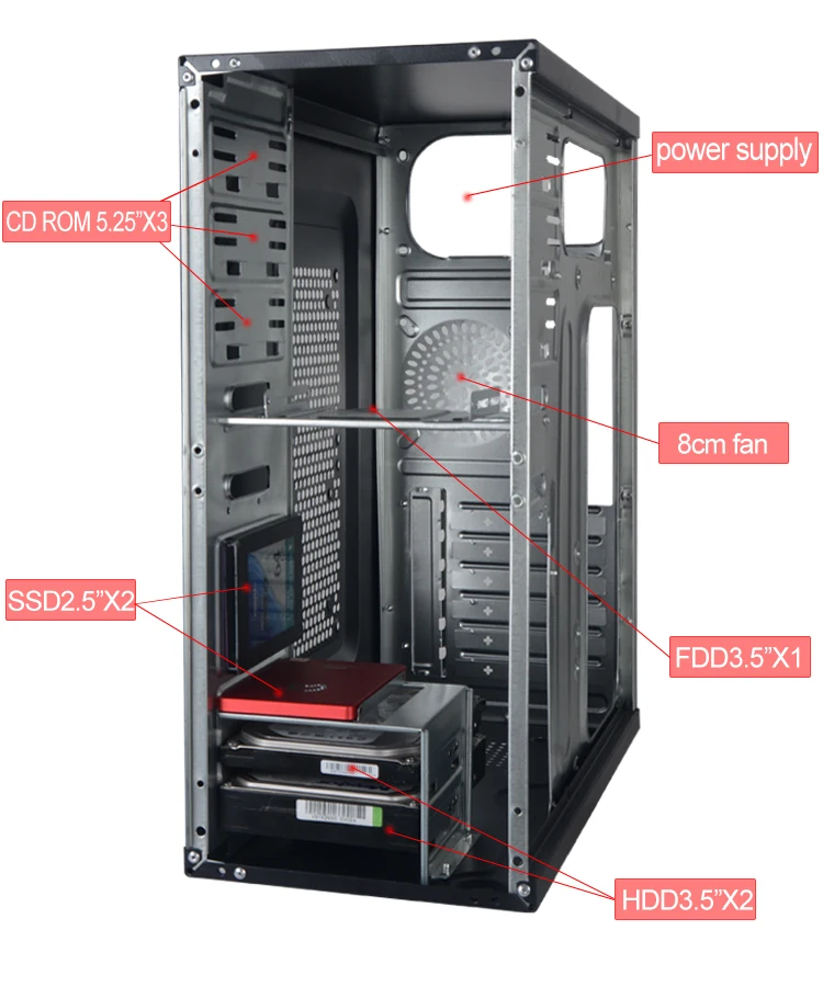 Sømand Sinewi dybt Computer Hardware Office Use Desktop Gamer Case For Pc Oem Case Combo All  In One New Designed Full Tower Full Atx Case Computer - Buy Atx Case  Computer,All In One New Designed