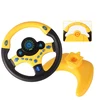 Children learn from early education toy steering wheel covers funny with light and music for car seat