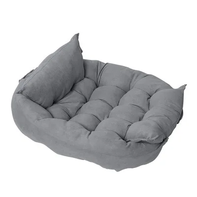 

Fashion Simplicity Brown Suede Anti-Anxiety Soft Bed Christmas Sofa Pet Beds, Picture