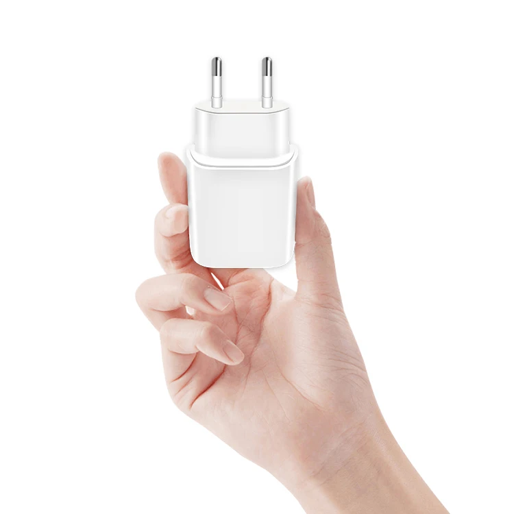 

Mini 1 USB type c Charger For Phone Adapter EU Plug Travel Wall Charger Phone Plug For mobile 18w, White