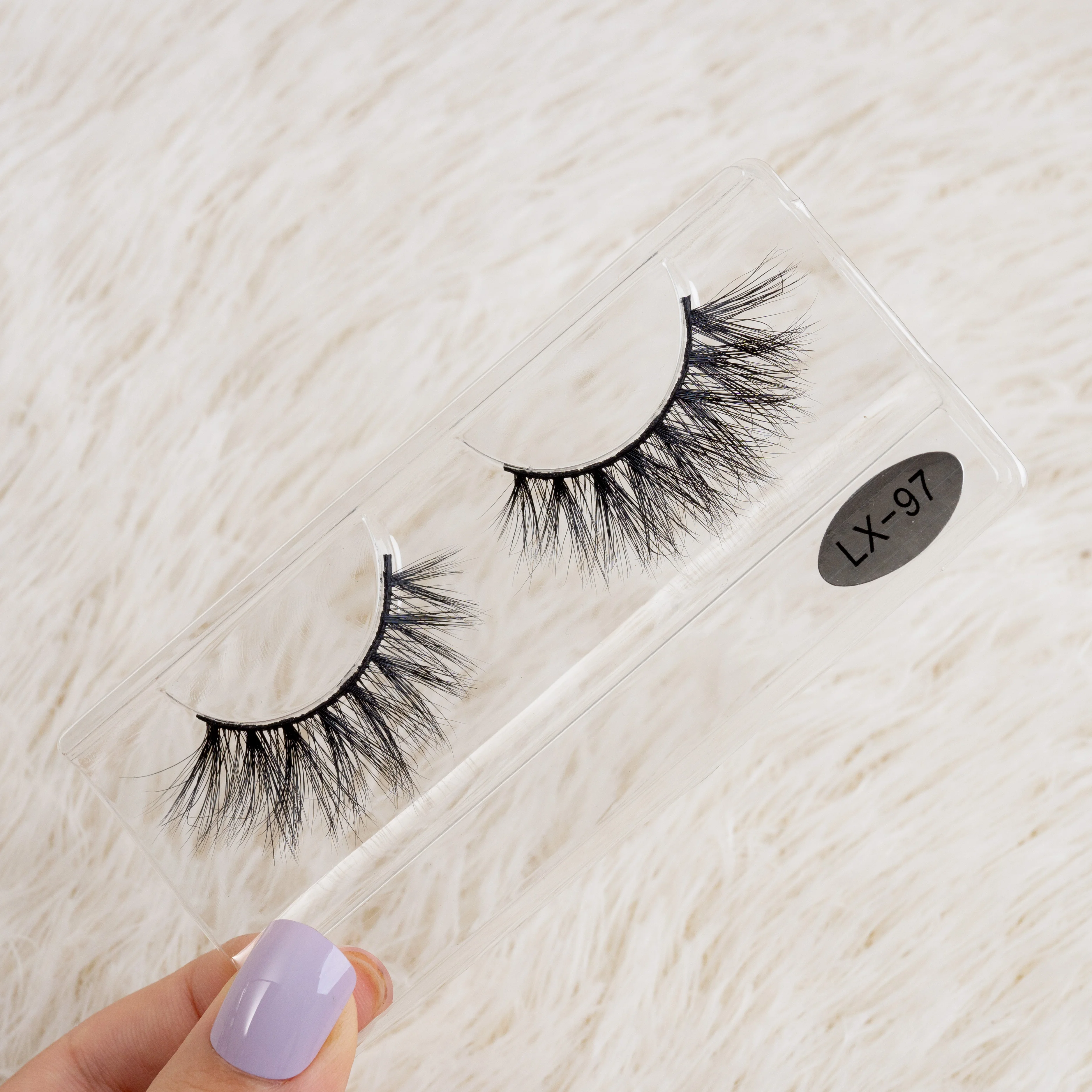 

luxury thick 20mm 25mm siberian mink eyelashes wholesale, Black color, colorful color also available